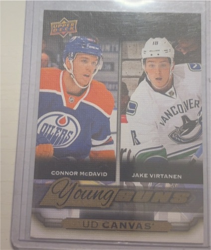 2015-16 Upper Deck Young Guns Canvas #C240 Connor McDavid/Jake Virtanen — front