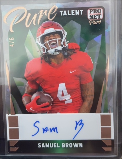 2023 Leaf Pro Set Pure Talent #PT-SB1 Samuel Brown — front