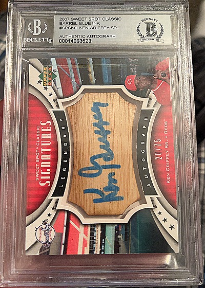 2007 Sweet Spot Classic Signatures #SPS-KG Ken Griffey Sr. — front