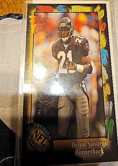 1991 Wild Card #70 Deion Sanders — front