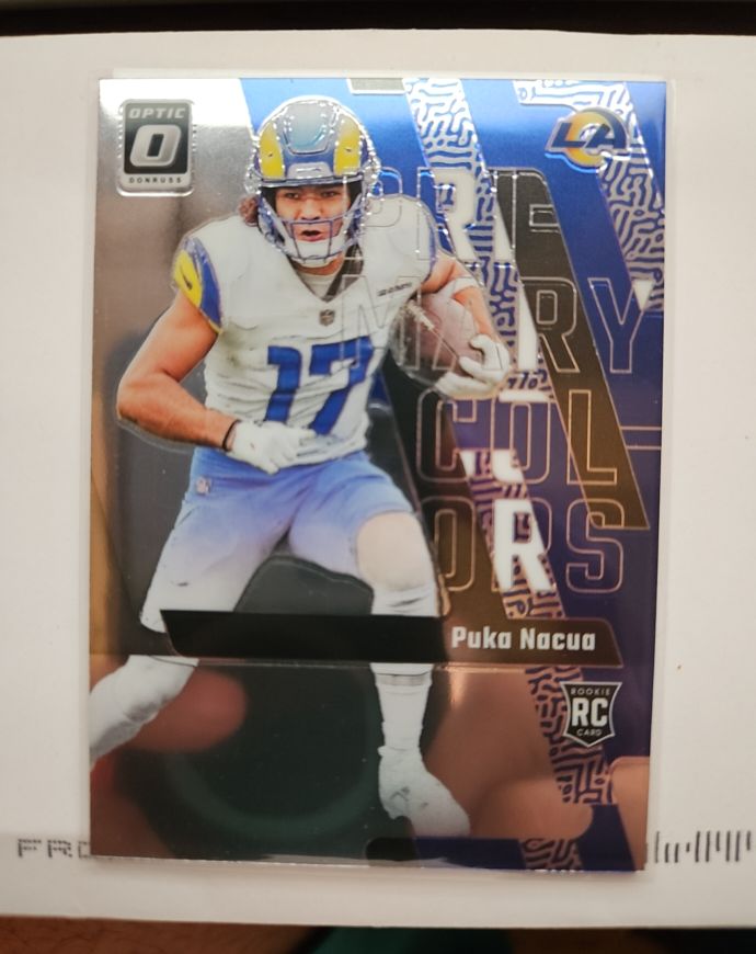 2023 Donruss Optic #4 Puka Nacua Primary Colors — front