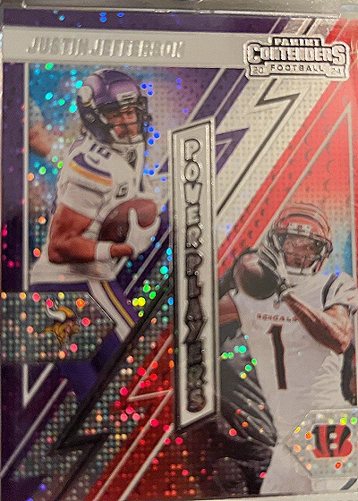 2024 Panini Contenders Power Players #8 Justin Jefferson — front