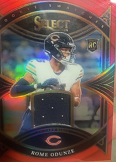 2024 Panini Select Rookie Swatches Red Prizm #RS-ROE Rome Odunze — front
