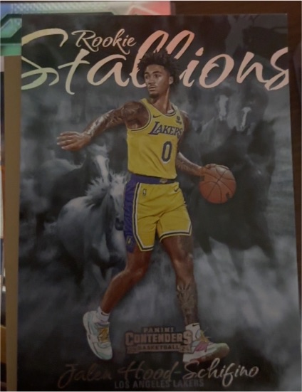 2023-24 Panini Contenders #19 Jalen Hood-Schifino Rookie Stallions — front