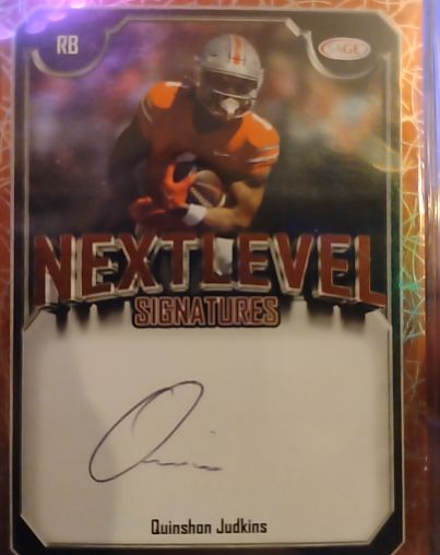 2025 Sage Next Level Signatures #NLS-QJ Quinshon Judkins — front