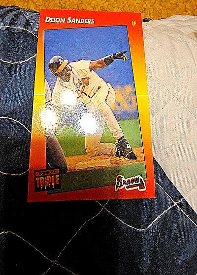 1992 Donruss Triple Play #186 Deion Sanders — front