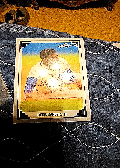 1991 Leaf #436 Deion Sanders — front