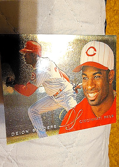 1995 Flair #340 Deion Sanders — front