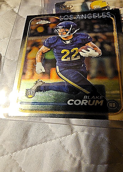 2024 Topps Chrome #219 Blake Corum Rookie Card — front