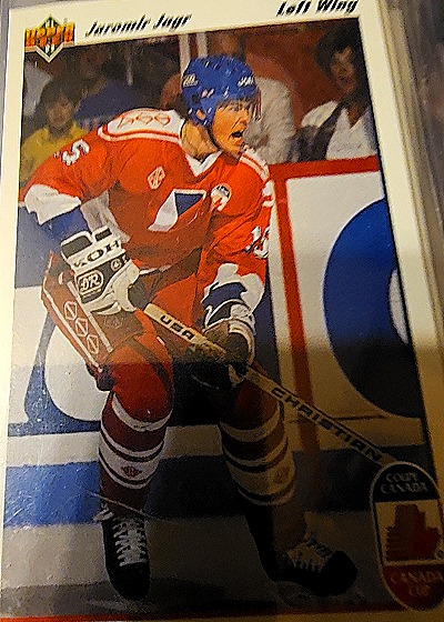1991-92 Upper Deck #20 Jaromir Jagr Czechoslovakia — front