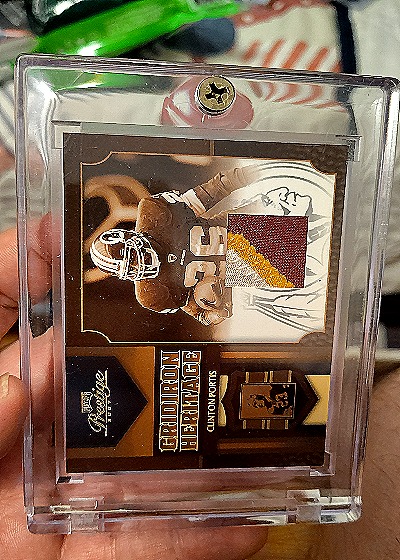 2007 Playoff Prestige Gridiron Heritage Materials #GH-13 Clinton Portis — front