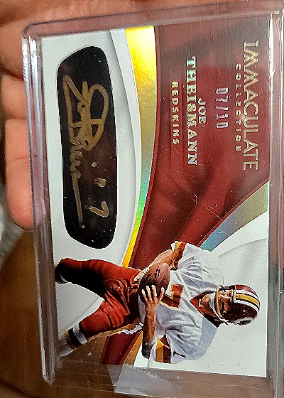 2017 Panini Immaculate Collection #11 Joe Theismann — front