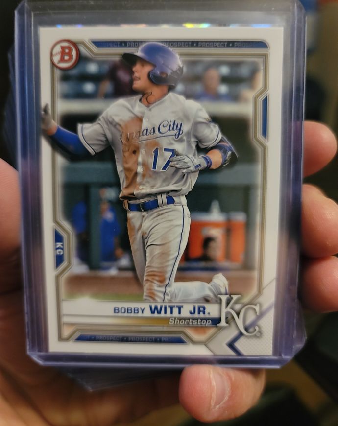 2021 Bowman Prospects #BP-1 Bobby Witt Jr. — front