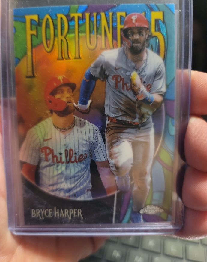 2025 Topps Chrome #F15-6 Bryce Harper Fortune 15 — front