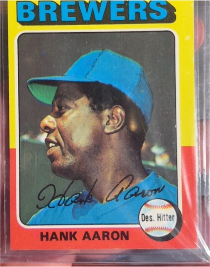 1975 Topps #660 Hank Aaron — front