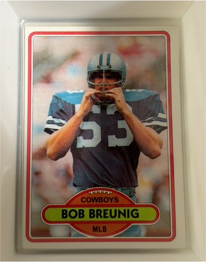 1980 Topps Football #204 Bob Breunig — front