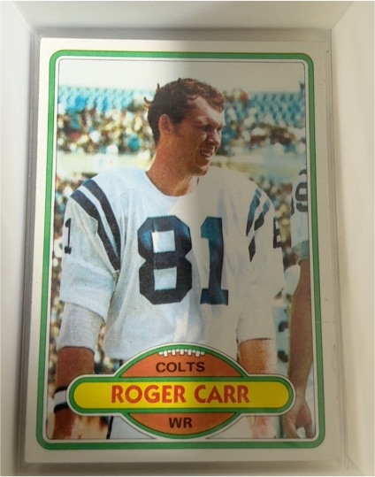 1980 Topps #168 Roger Carr — front