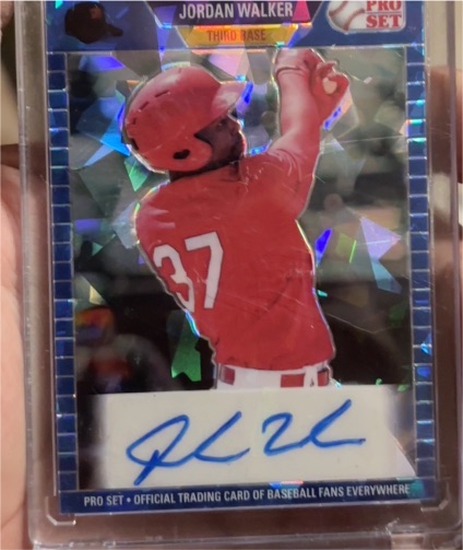 2021 Leaf Pro Set Metal 1989 Red Crystals #PA-JW1 Jordan Walker — front