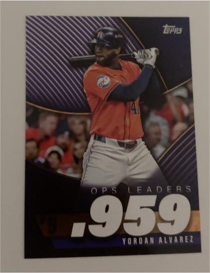 2025 Topps Series 2 OPS Leaders #OPS-5 Yordan Alvarez — front