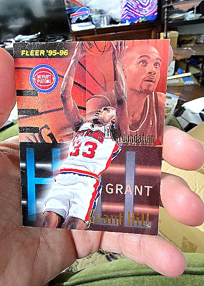 1995-96 Fleer #327 Grant Hill Firm Foundation — front