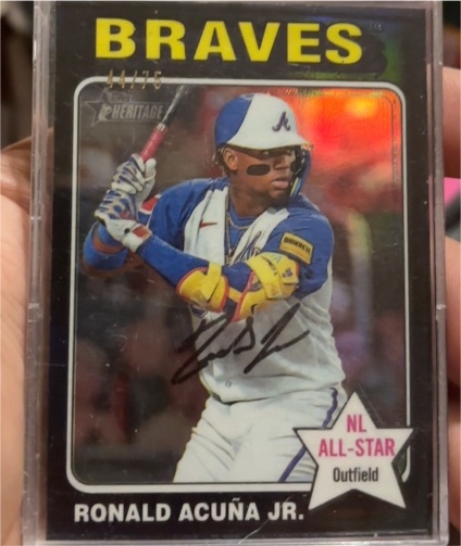 2024 Topps Heritage #321 Ronald Acuña Jr. — front