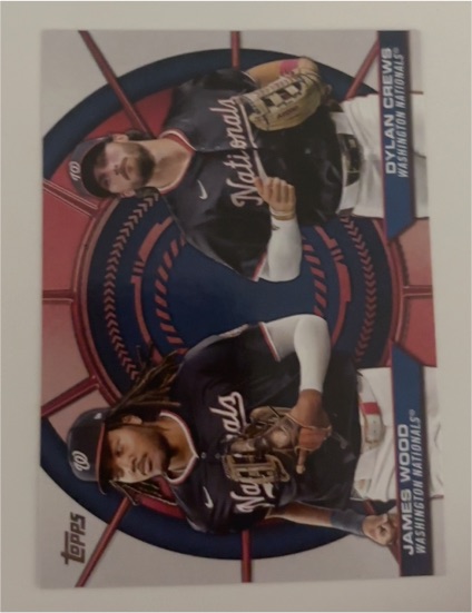 2025 Topps Series 2 #DD-6 Dylan Crews / James Wood — front