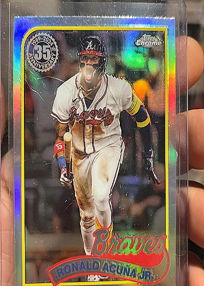 2024 Topps Chrome 1989 Topps #89CB-3 Ronald Acuña Jr. — front