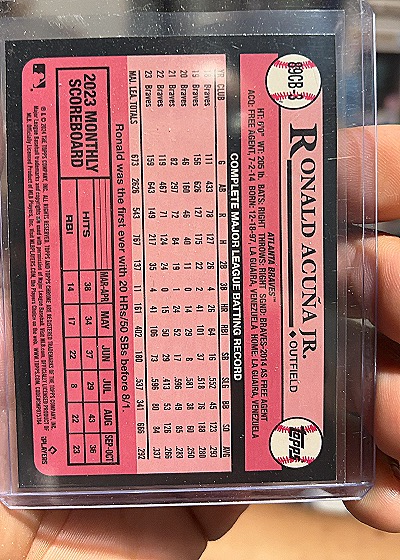 2024 Topps Chrome 1989 Topps #89CB-3 Ronald Acuña Jr. — back
