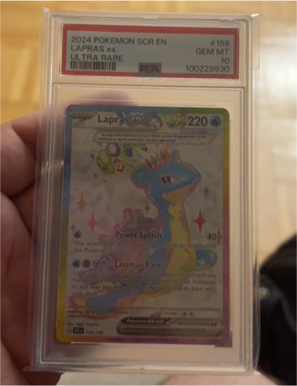 2024 Pokémon SCR EN Stellar Crown #158 Lapras ex — front