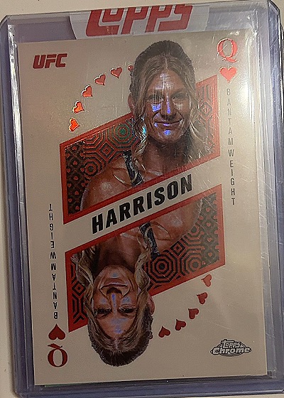 2025 Topps Chrome UFC Kings and Queens #KAQ-14 Kayla Harrison — front