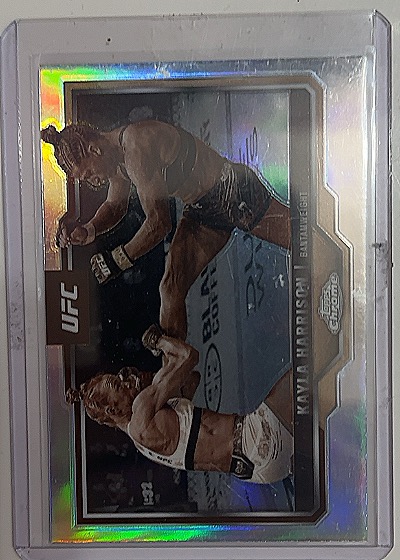 2025 Topps Chrome UFC #161 Kayla Harrison Negative Refractor — front