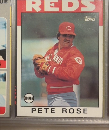 1986 Topps #N Pete Rose — front