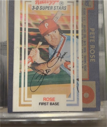 1983 Kellogg's 3-D Super Stars #6 Pete Rose — front
