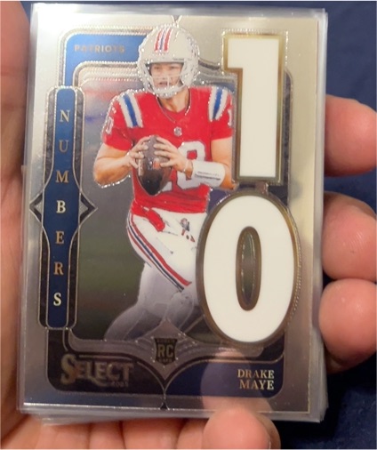 2024 Panini Select #20 Drake Maye Numbers Rookie — front