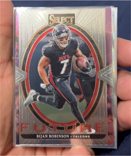 2024 Panini Select #12 Bijan Robinson Future Insert Atlanta Falcons — front