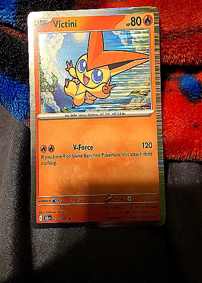 2024 Pokémon Scarlet & Violet Black Bolt #012 Victini — front