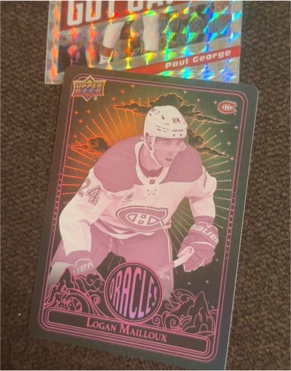 2024-25 Upper Deck Extended Series Magenta Oracle #O-46 Logan Mailloux — front