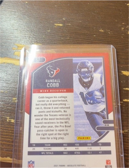 2021 Panini Absolute #57 Randall Cobb — front