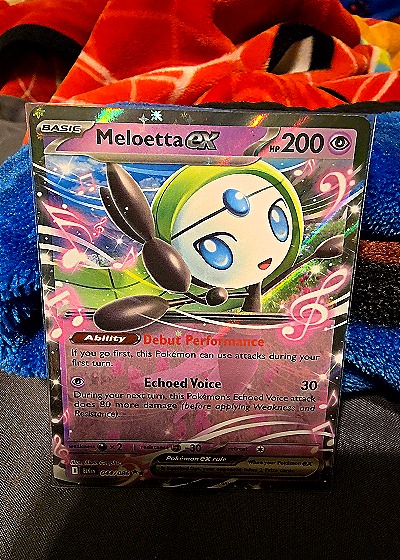 2023 Pokémon Scarlet & Violet Black Bolt #044 Meloetta ex — front