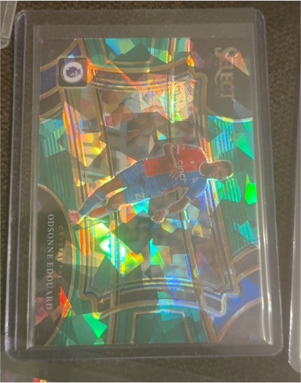 2023 Panini Select Premier League Odsonne Edouard Cracked Ice Prizm — front