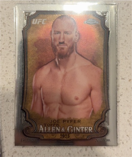 2025 Topps Chrome UFC Allen & Ginter #AAG-15 Joe Pyfer — front