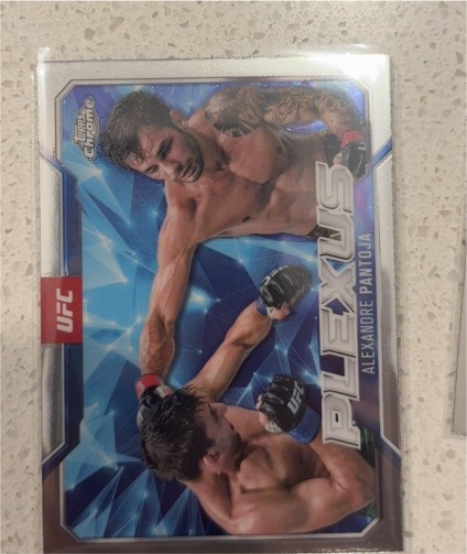 2025 Topps Chrome UFC #PLX-8 Alexandre Pantoja Plexus — front