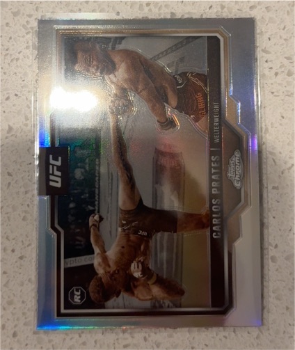 2025 Topps Chrome UFC #40 Carlos Prates — front