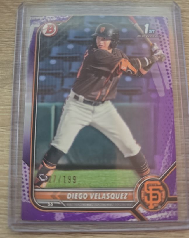 2022 Bowman Prospects 1st Bowman #BP-110 Diego Velasquez — front
