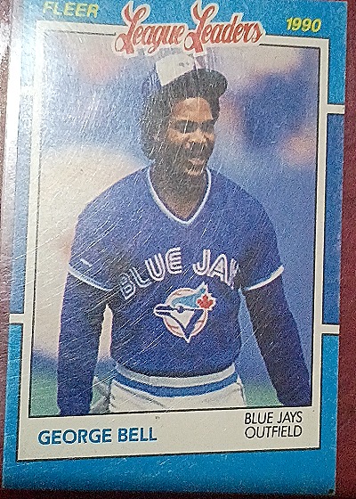 1990 Fleer League Leaders #3 George Bell — front