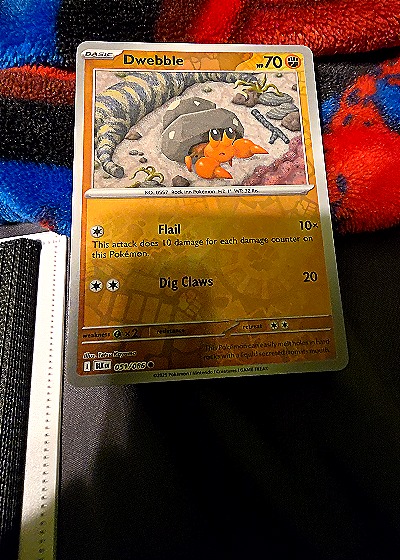 2023 Pokémon TCG Scarlet & Violet Black Bolt #051 Dwebble — front