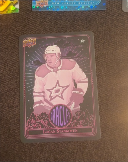 2024-25 Upper Deck Extended Pink Oracles #O-49 Logan Stankoven — front