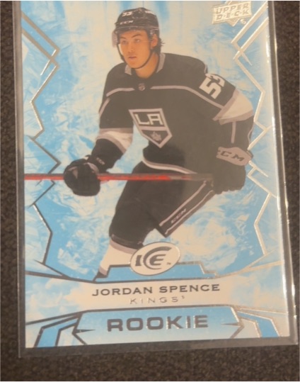 2022-23 Upper Deck Ice #123 Jordan Spence Rookie — front
