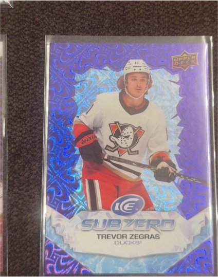 2022-23 Upper Deck Ice Sub Zero #SZTZ Trevor Zegras — front