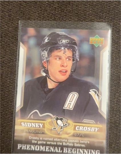2005-06 Upper Deck #13 Sidney Crosby Phenomenal Beginning — front
